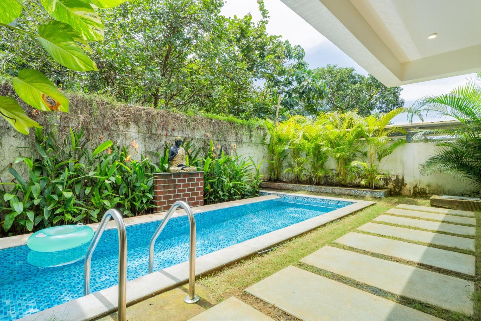 Elivaas 3 Bhk Pvt Pool & Bar - Villa Valerie Oxel ภายนอก รูปภาพ