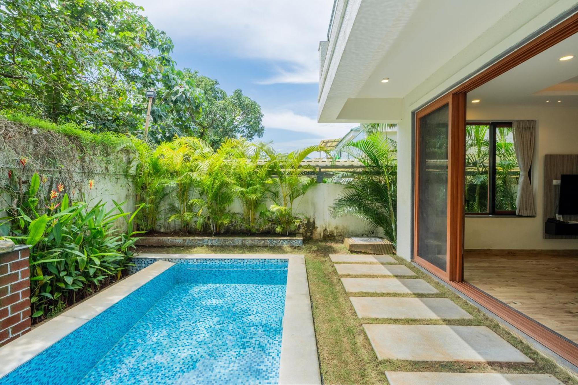 Elivaas 3 Bhk Pvt Pool & Bar - Villa Valerie Oxel ภายนอก รูปภาพ