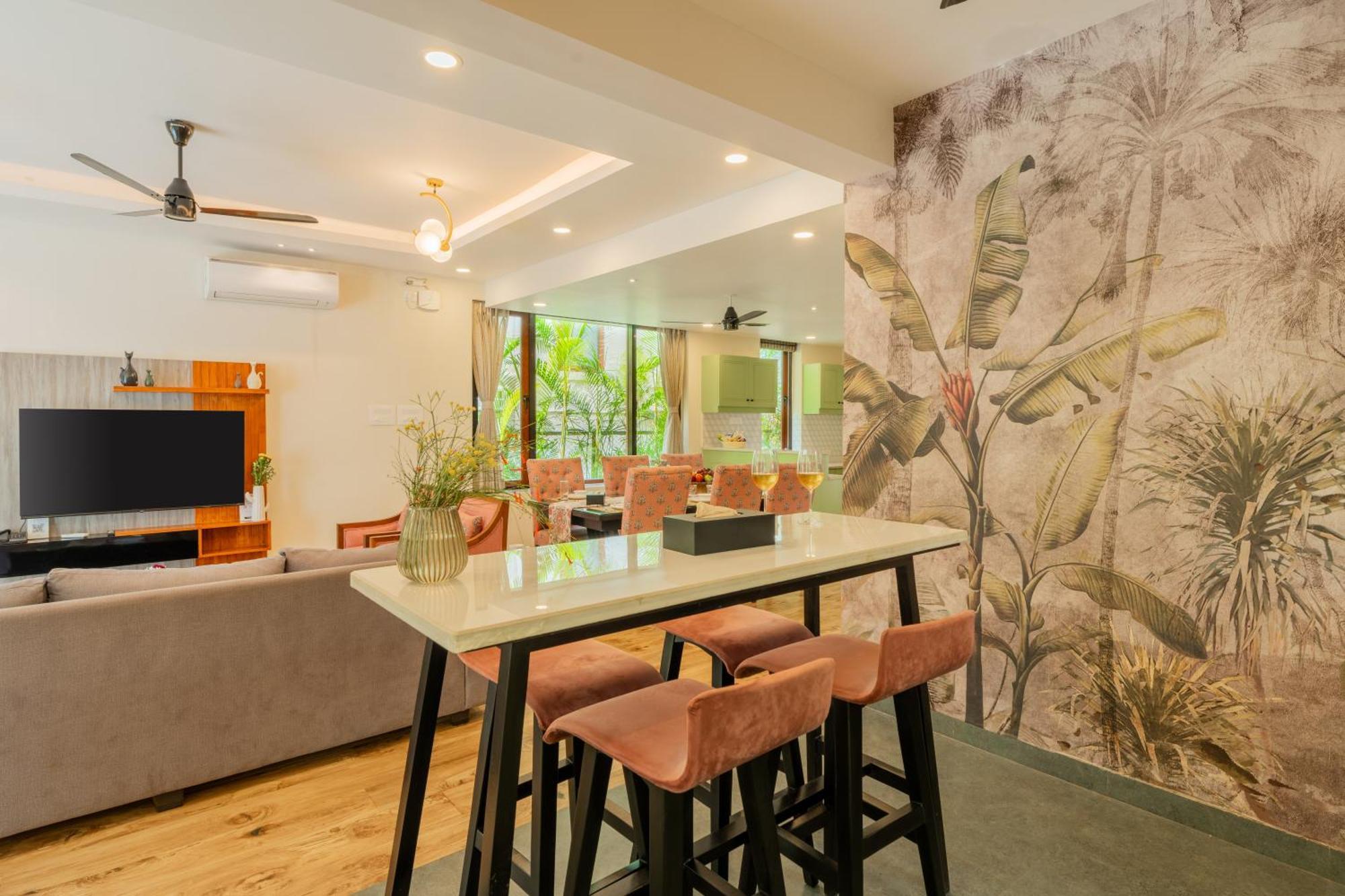 Elivaas 3 Bhk Pvt Pool & Bar - Villa Valerie Oxel ภายนอก รูปภาพ