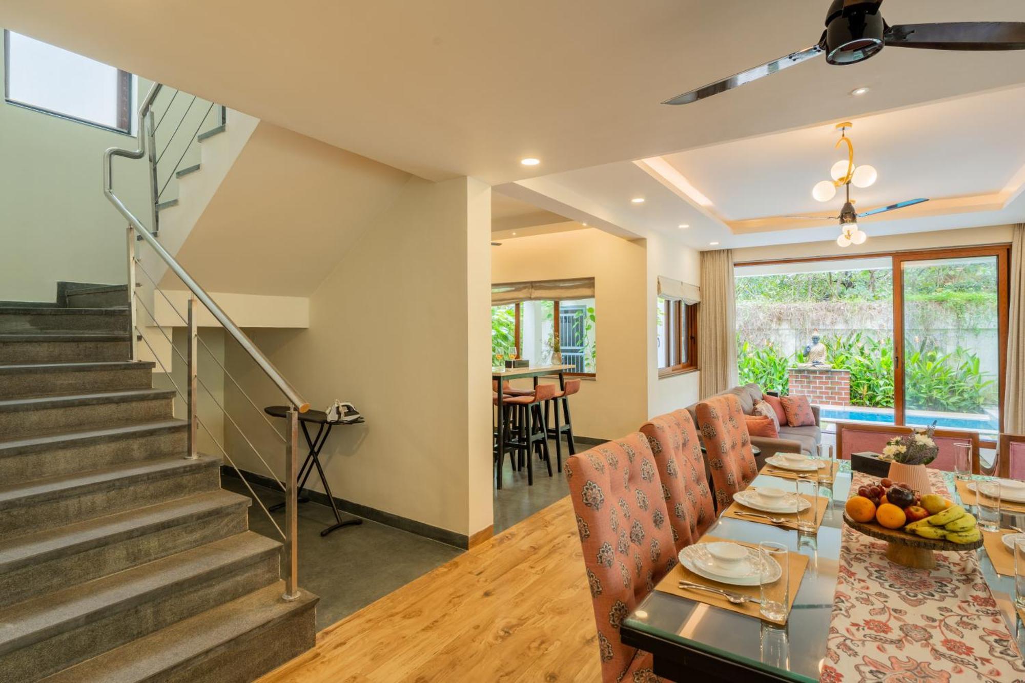 Elivaas 3 Bhk Pvt Pool & Bar - Villa Valerie Oxel ภายนอก รูปภาพ