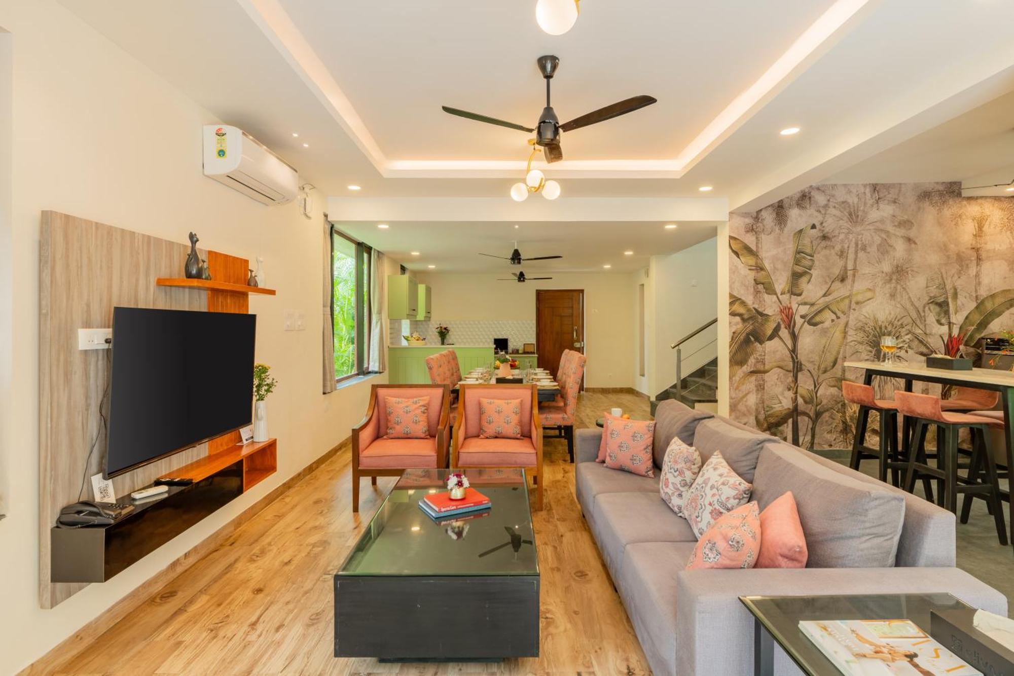 Elivaas 3 Bhk Pvt Pool & Bar - Villa Valerie Oxel ภายนอก รูปภาพ