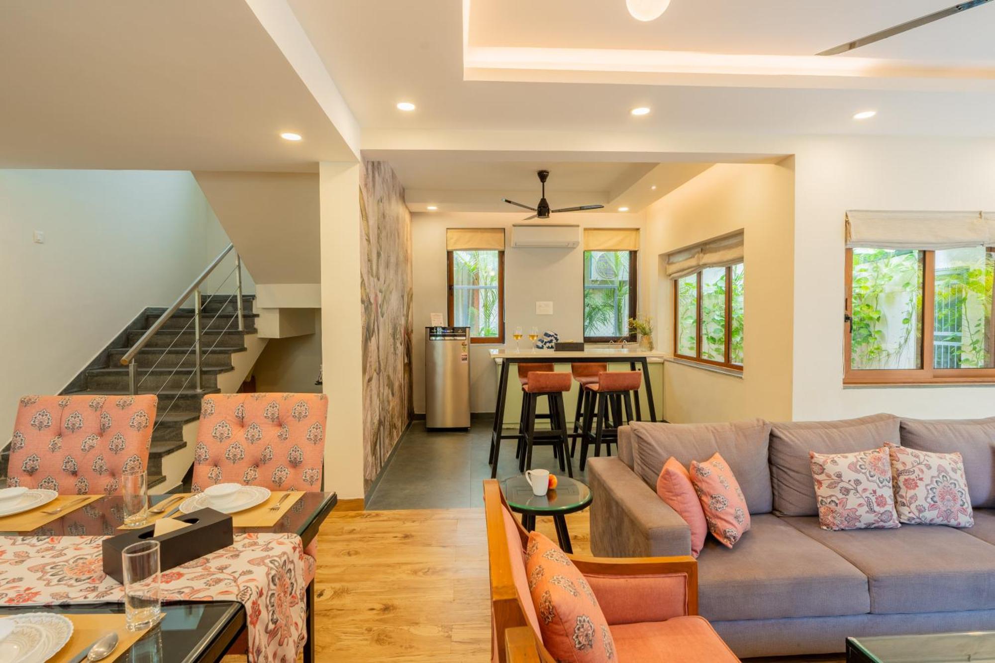 Elivaas 3 Bhk Pvt Pool & Bar - Villa Valerie Oxel ภายนอก รูปภาพ