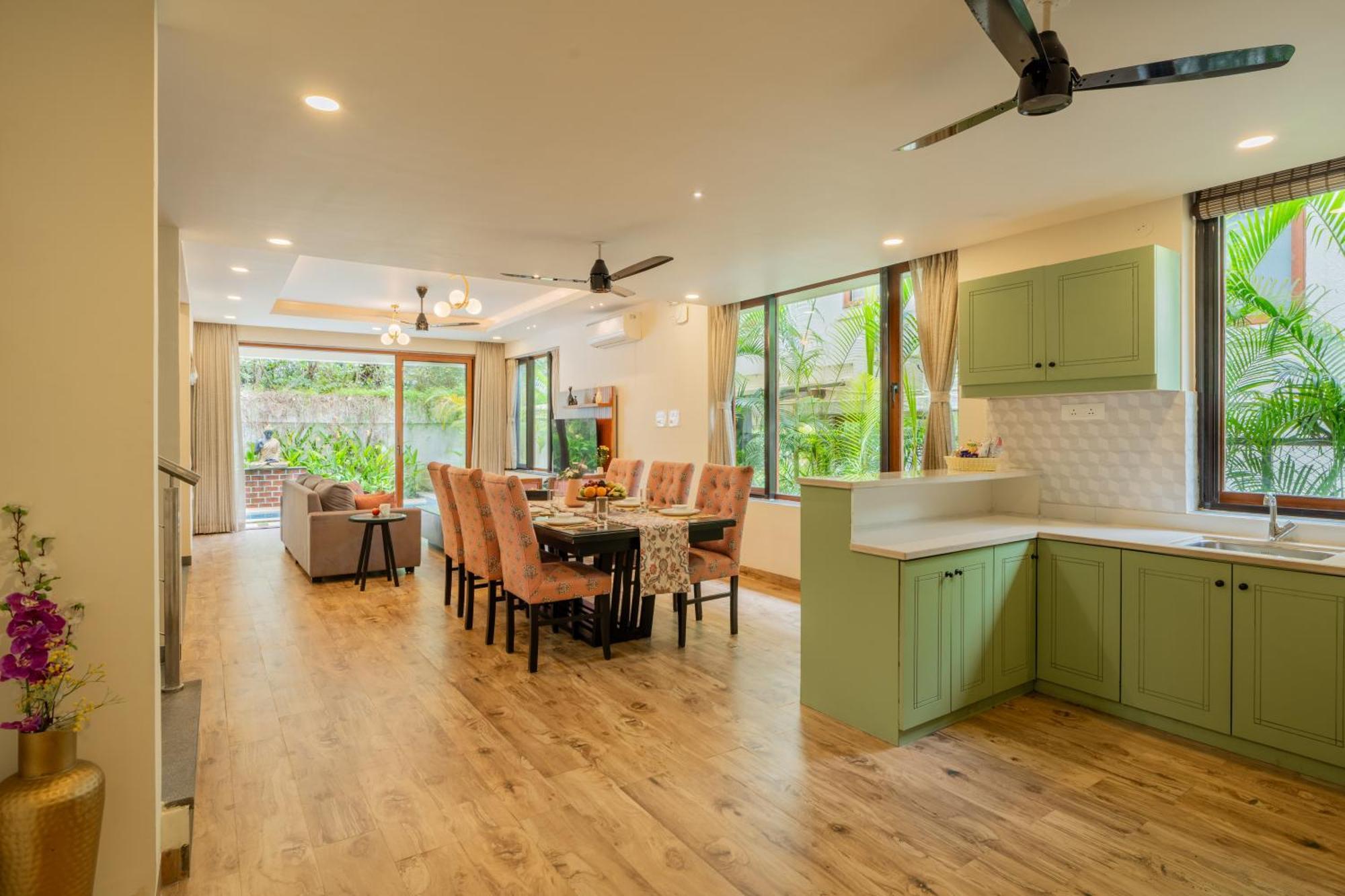 Elivaas 3 Bhk Pvt Pool & Bar - Villa Valerie Oxel ภายนอก รูปภาพ