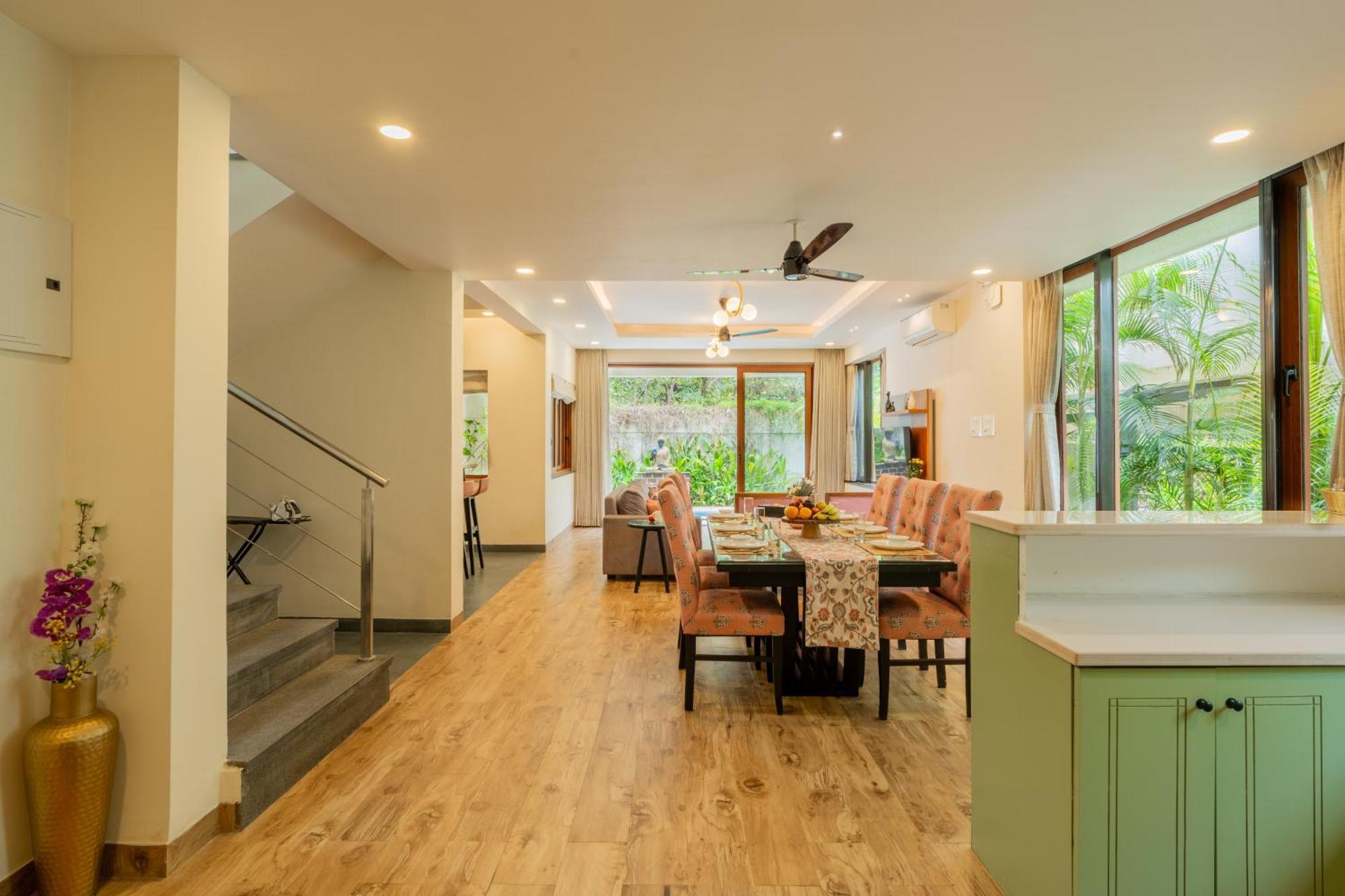 Elivaas 3 Bhk Pvt Pool & Bar - Villa Valerie Oxel ภายนอก รูปภาพ