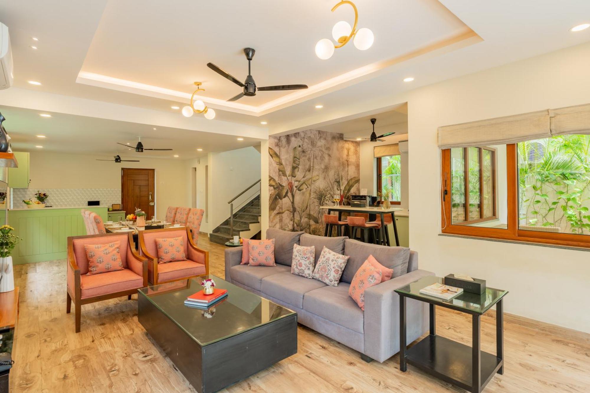 Elivaas 3 Bhk Pvt Pool & Bar - Villa Valerie Oxel ภายนอก รูปภาพ